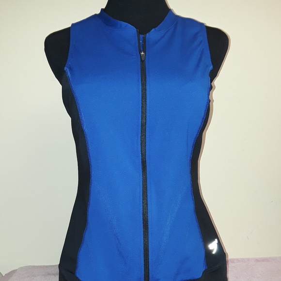 zip front swimsuit top